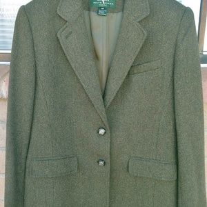 RALPH LAUREN WOMENS BLAZER 10P EQUESTRIAN BUTTON